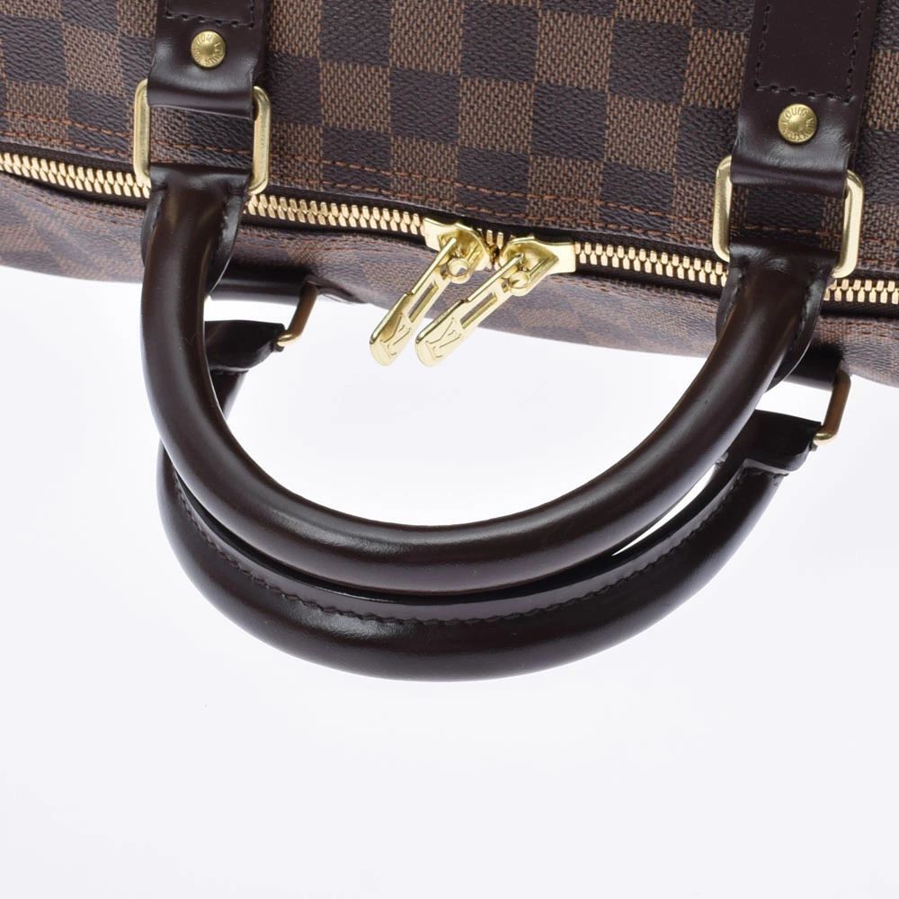 LOUIS VUITTON Damier Keepall Brown Canvas Boston Bag - Picture 3 of 9